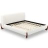 Buy Double bed 160x200 CM - Upholstered in Bouclé Fabric - Emma White 61452 - prices